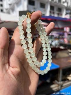 刘姨【和田玉】白冰起猫项链